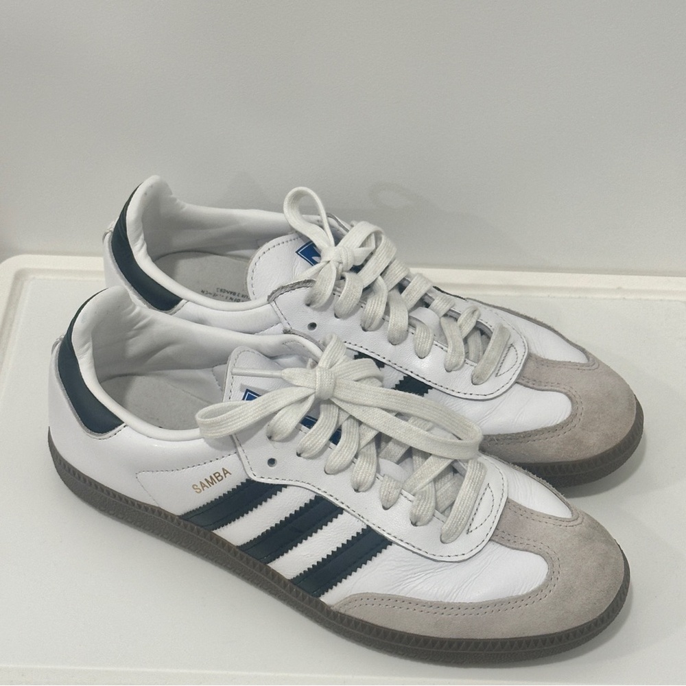 Adidas Samba White and Black